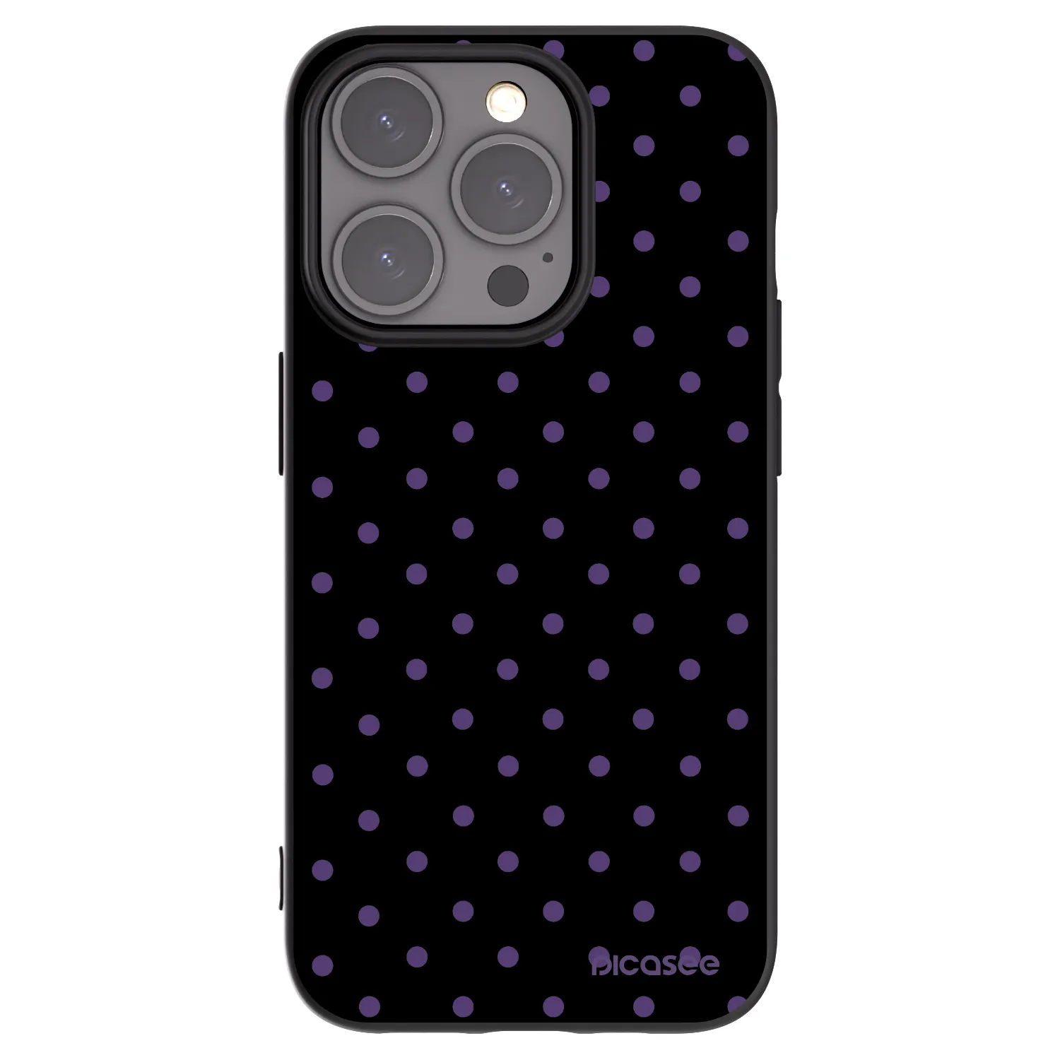 Picasee husă neagră din silicon pentru Apple iPhone 15 Pro - Flickers