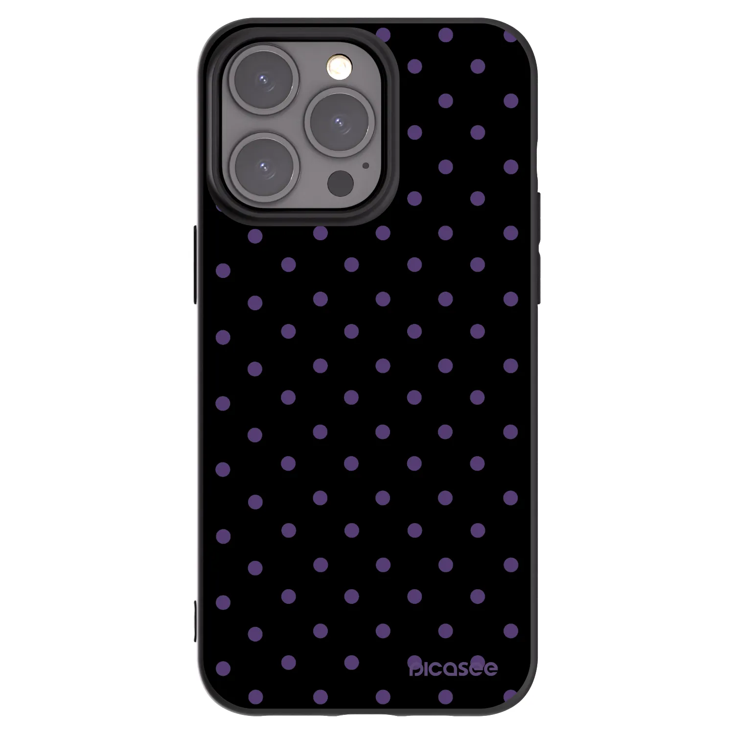 Picasee husă neagră din silicon pentru Apple iPhone 15 Pro Max - Flickers