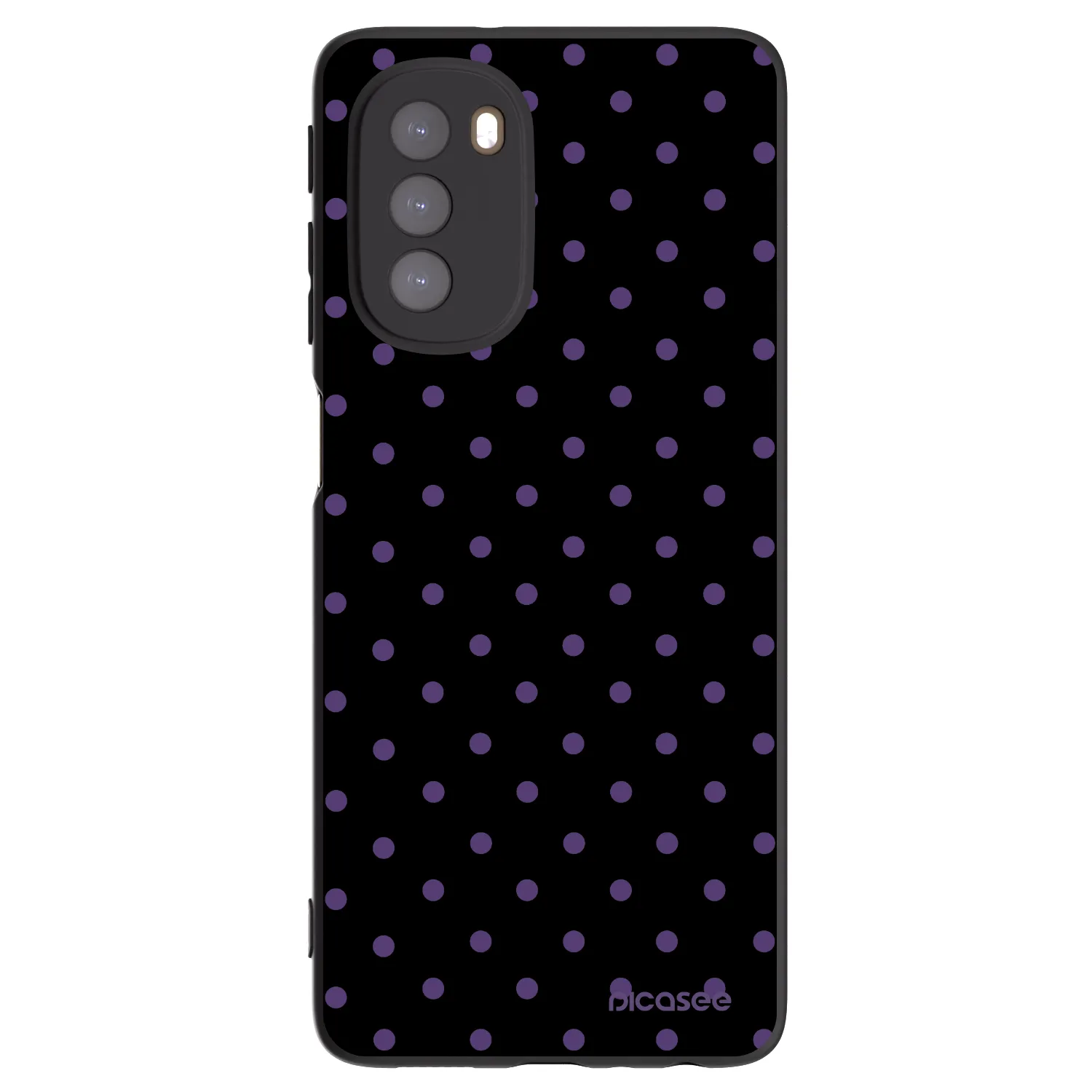 Picasee husă neagră din silicon pentru Motorola Moto G51 - Flickers