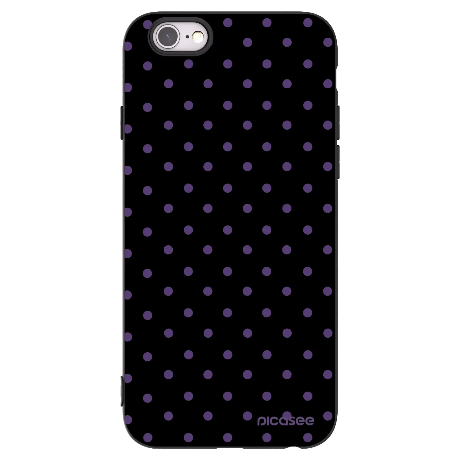 Picasee husă neagră din silicon pentru Apple iPhone 6/6S - Flickers