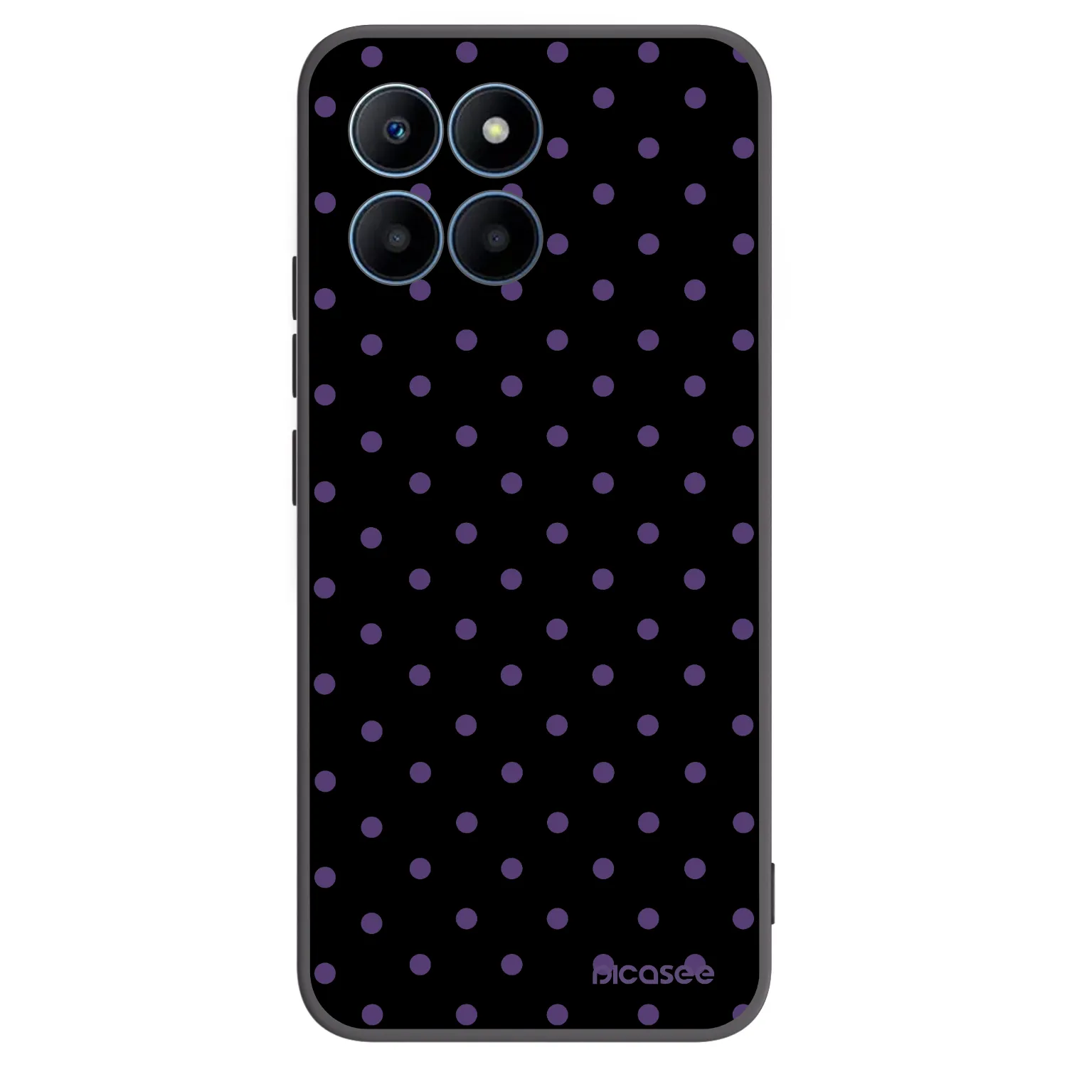 Picasee husă neagră din silicon pentru Honor 70 Lite - Flickers