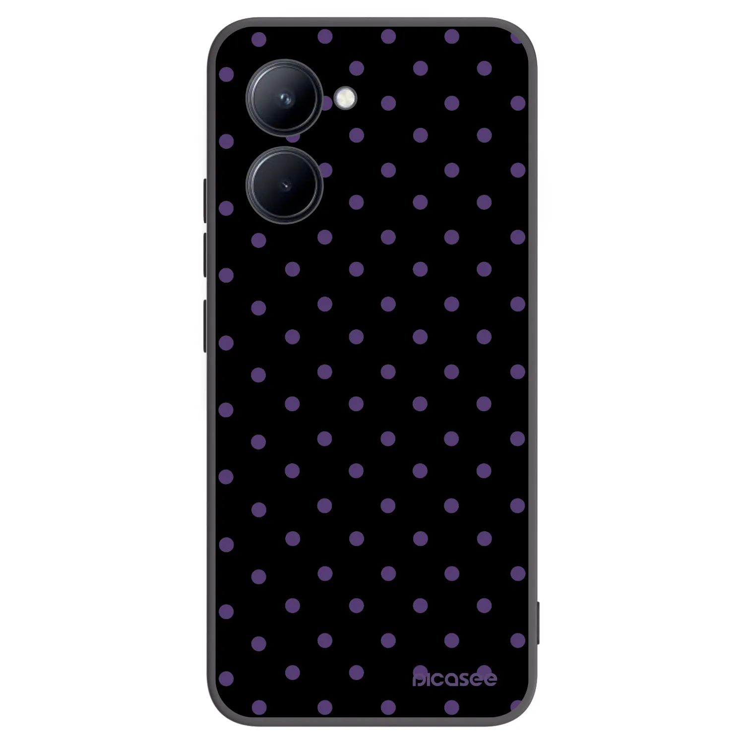 Picasee husă neagră din silicon pentru Realme C33 (2023) - Flickers