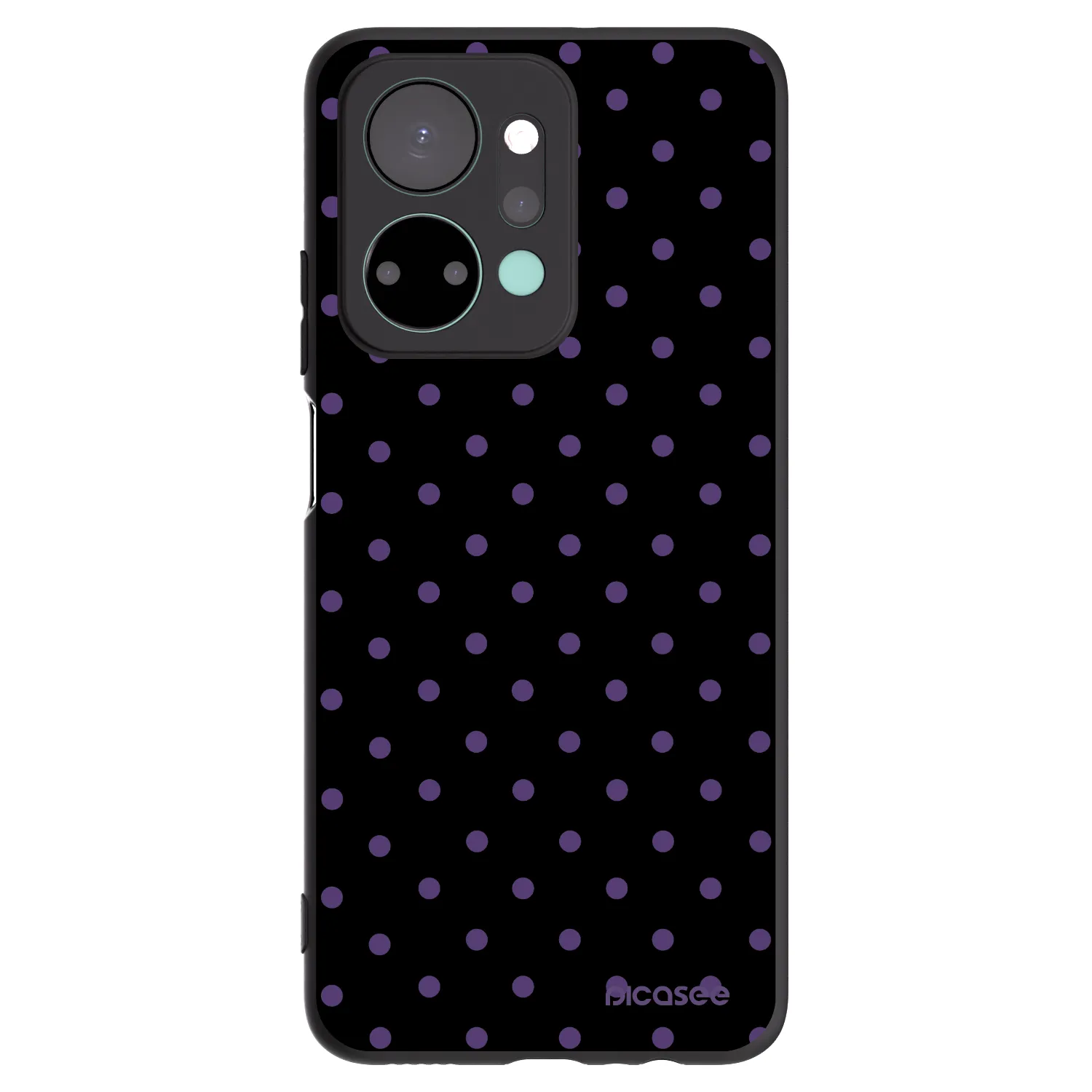 Picasee husă neagră din silicon pentru Honor X7a - Flickers