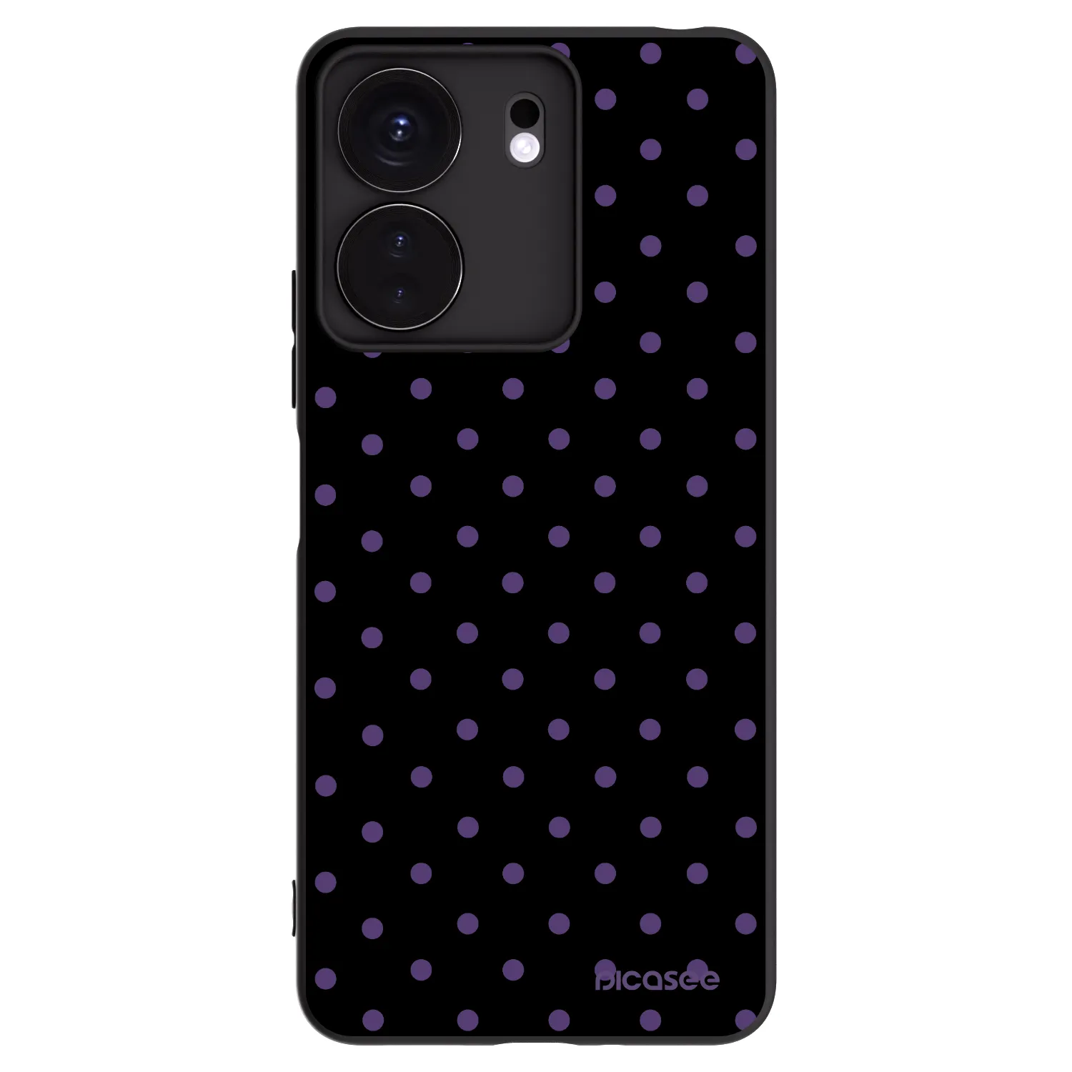 Picasee husă neagră din silicon pentru Xiaomi Redmi 13C 4G - Flickers