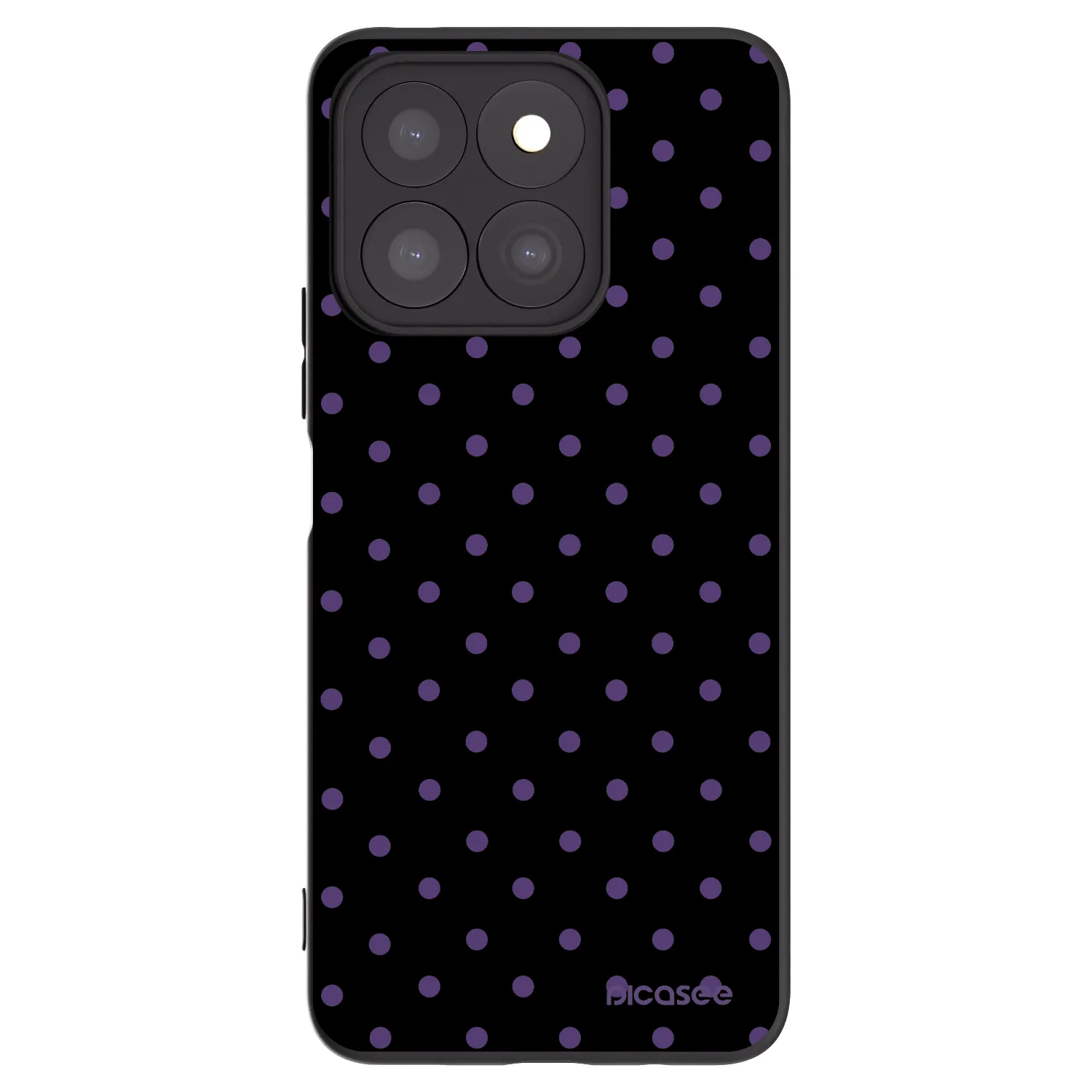 Picasee husă neagră din silicon pentru Honor X8b - Flickers