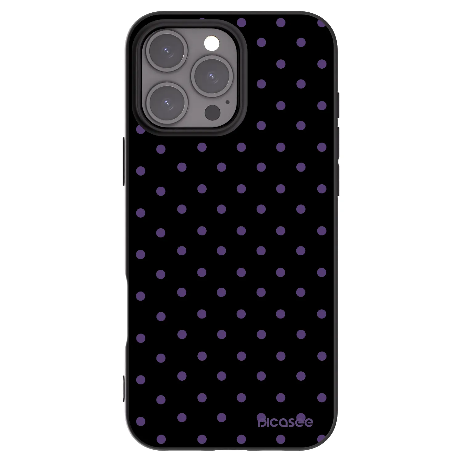 Picasee husă neagră din silicon pentru Apple iPhone 16 Pro Max - Flickers