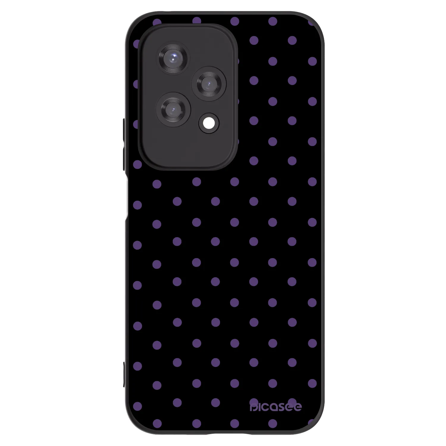 Picasee husă neagră din silicon pentru Honor 200 Lite - Flickers