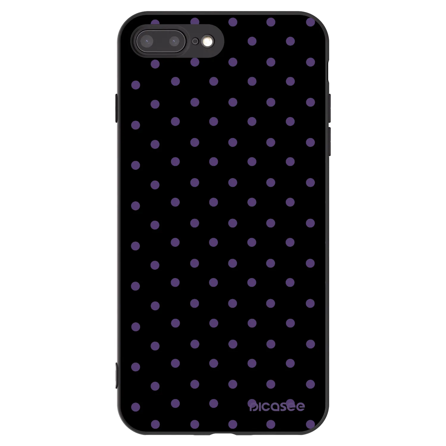 Picasee husă neagră din silicon pentru Apple iPhone 8 Plus - Flickers
