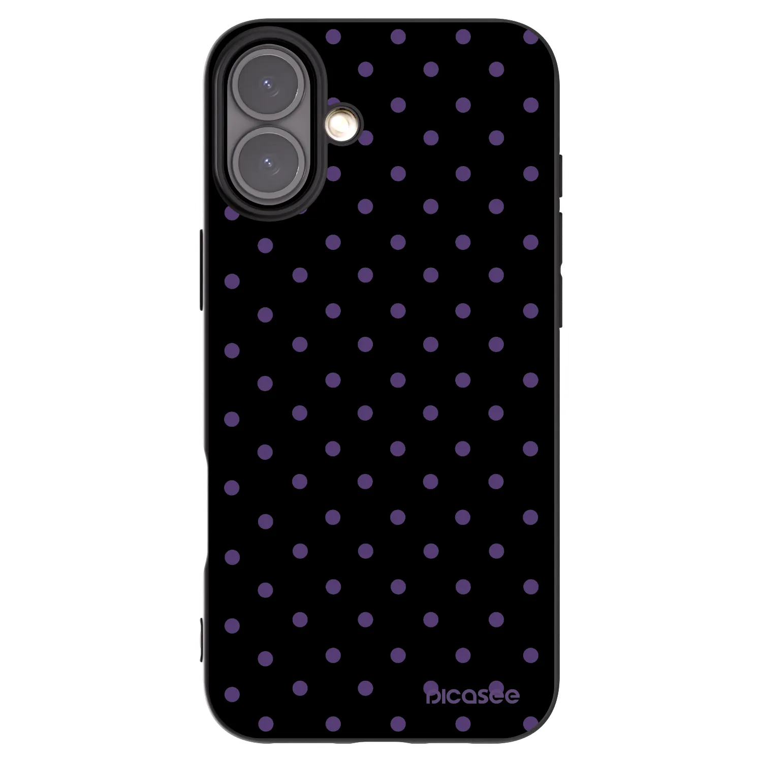 Picasee husă neagră din silicon pentru Apple iPhone 16 Plus - Flickers