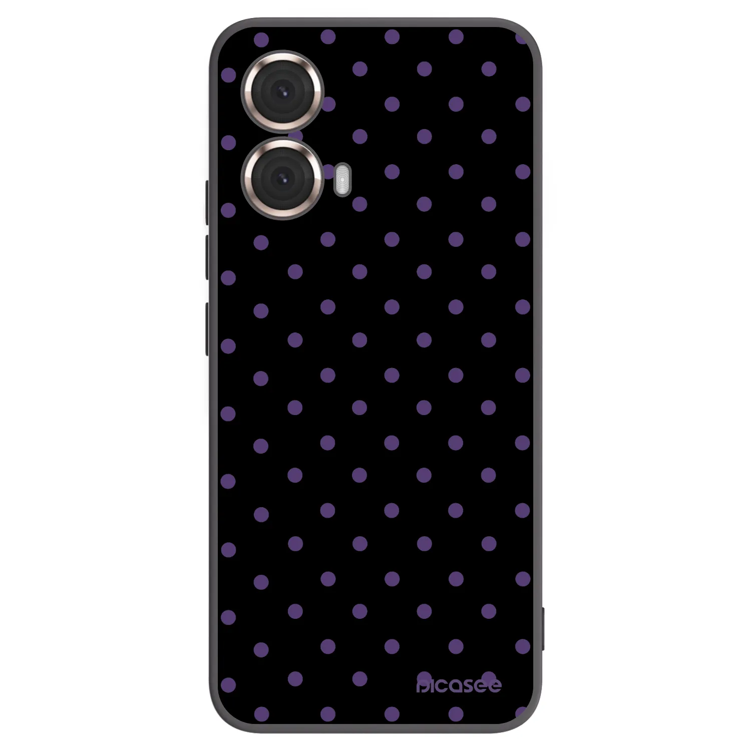 Picasee husă neagră din silicon pentru Motorola Moto G85 - Flickers