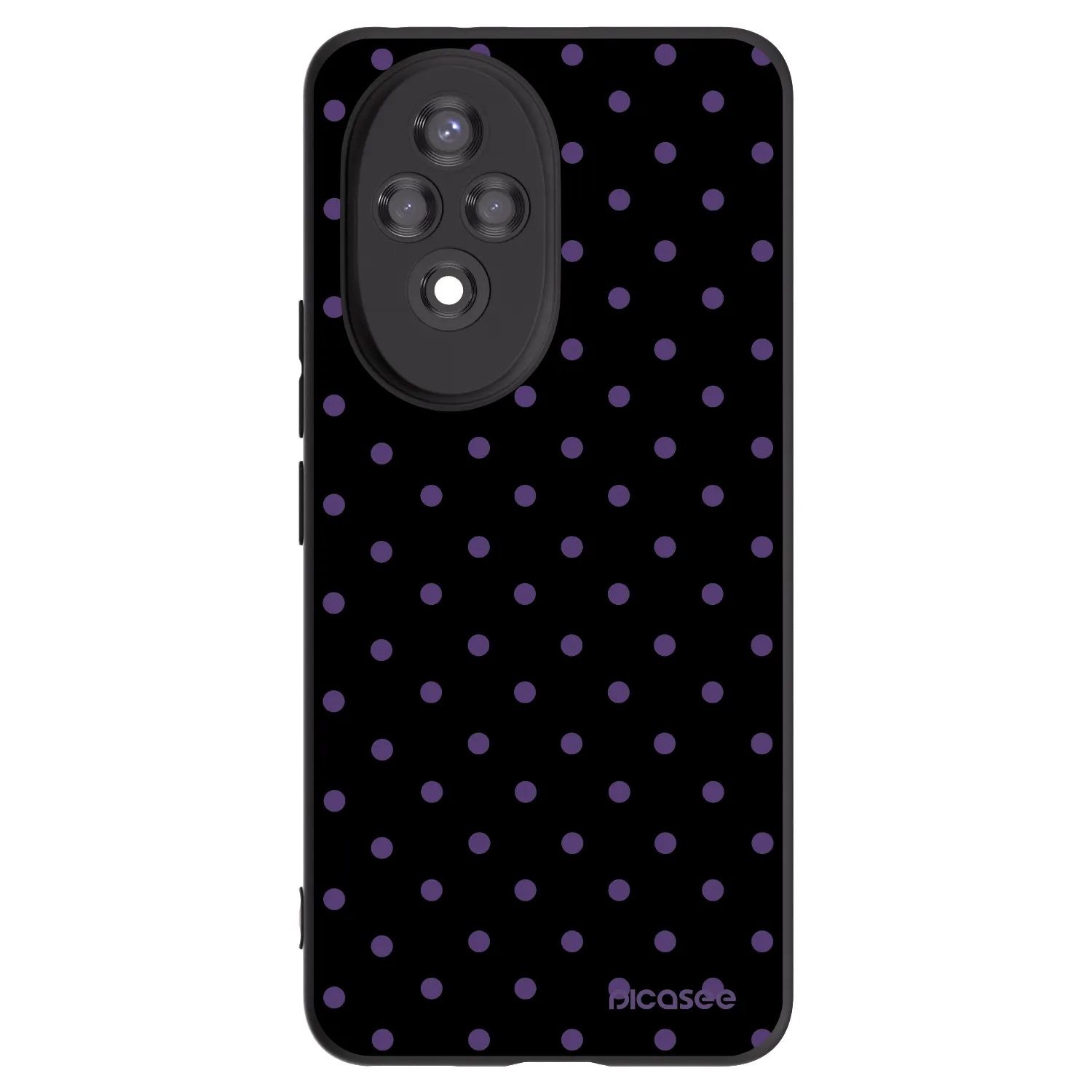 Picasee husă neagră din silicon pentru Honor 200 Pro 5G - Flickers