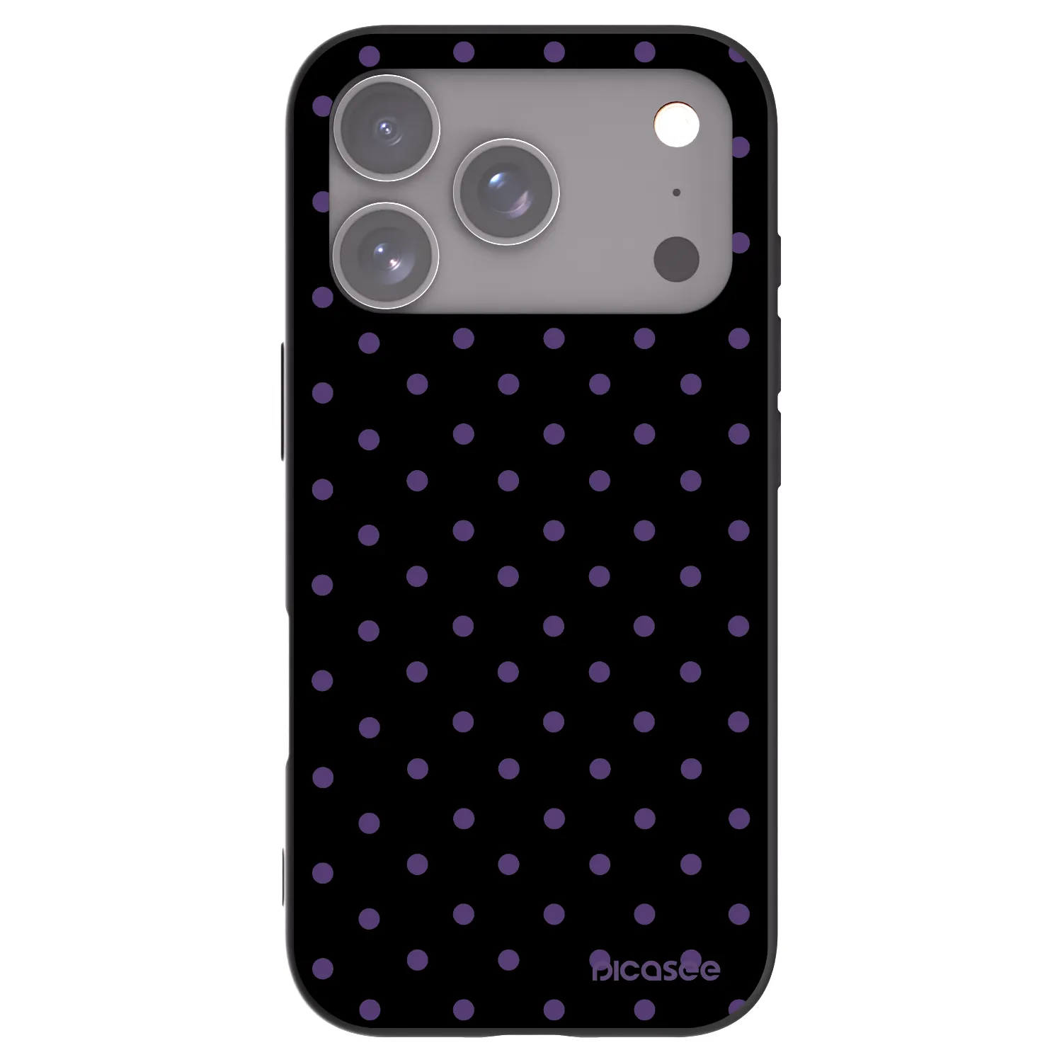 Picasee husă neagră din silicon pentru Apple iPhone 17 Pro - Flickers