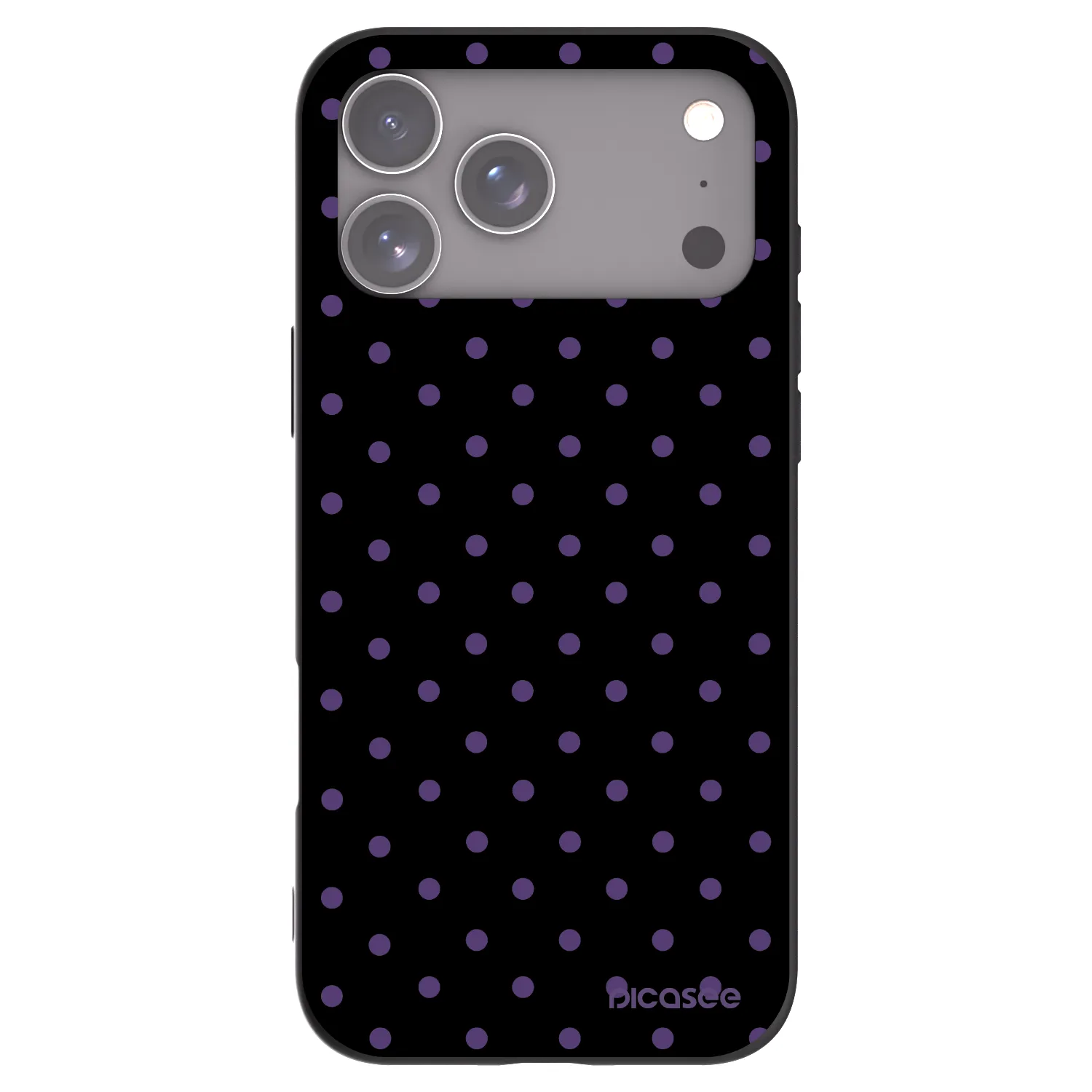Picasee husă neagră din silicon pentru Apple iPhone 17 Pro Max - Flickers