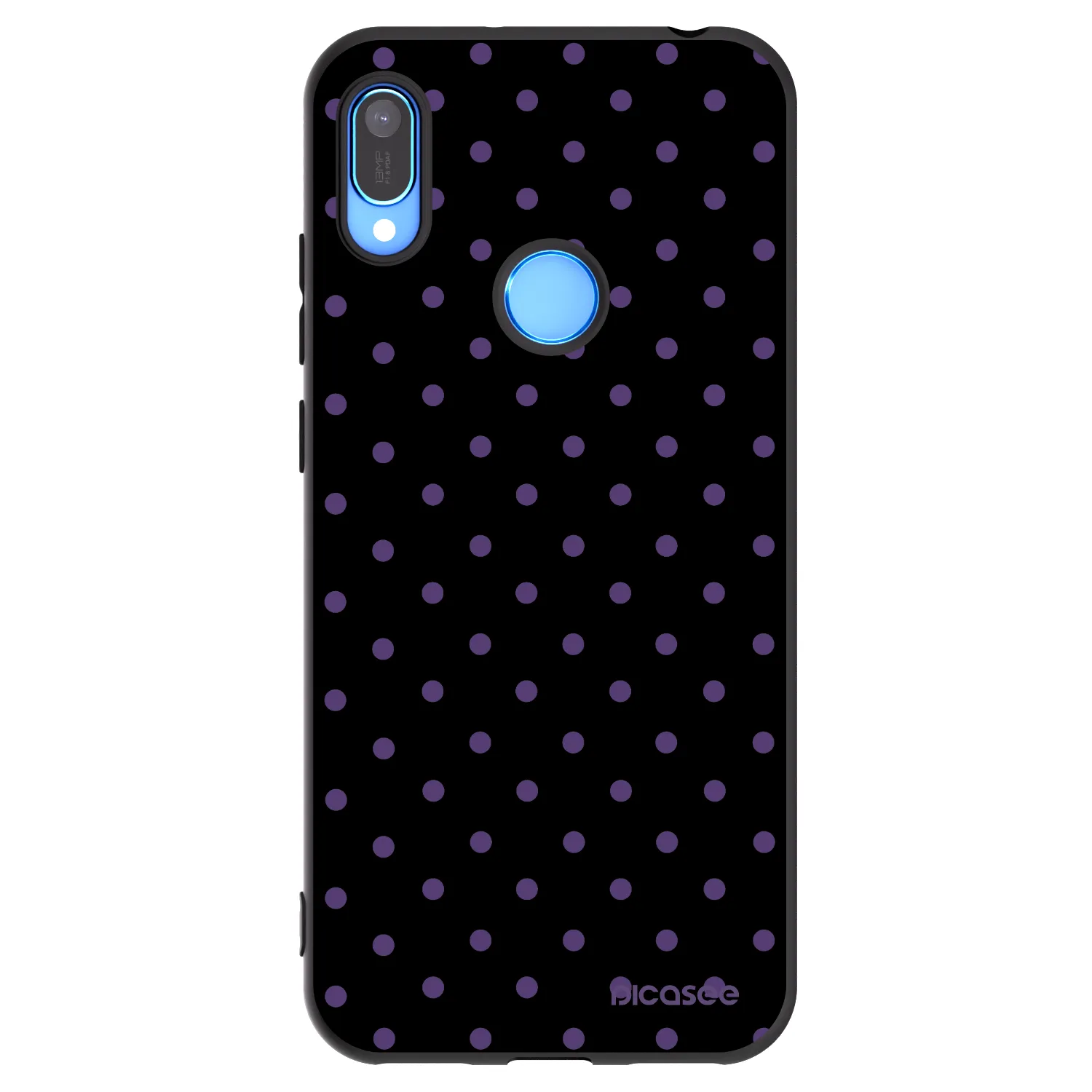 Picasee husă neagră din silicon pentru Huawei Y6 2019 - Flickers