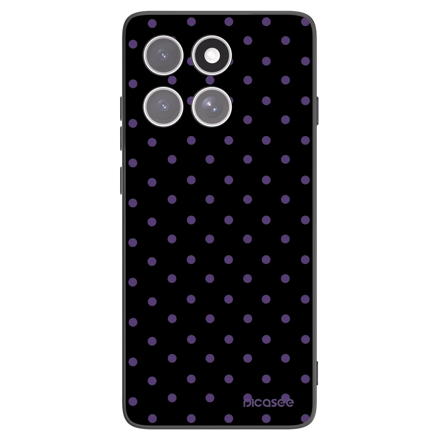 Picasee husă neagră din silicon pentru Motorola Edge 60 Pro - Flickers