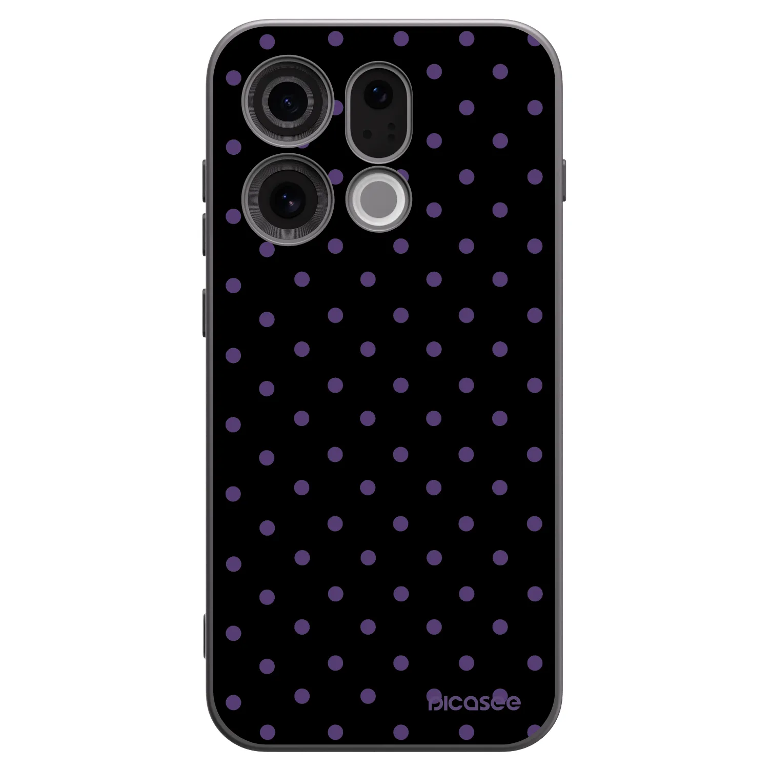 Picasee husă neagră din silicon pentru OPPO Find X9 - Flickers