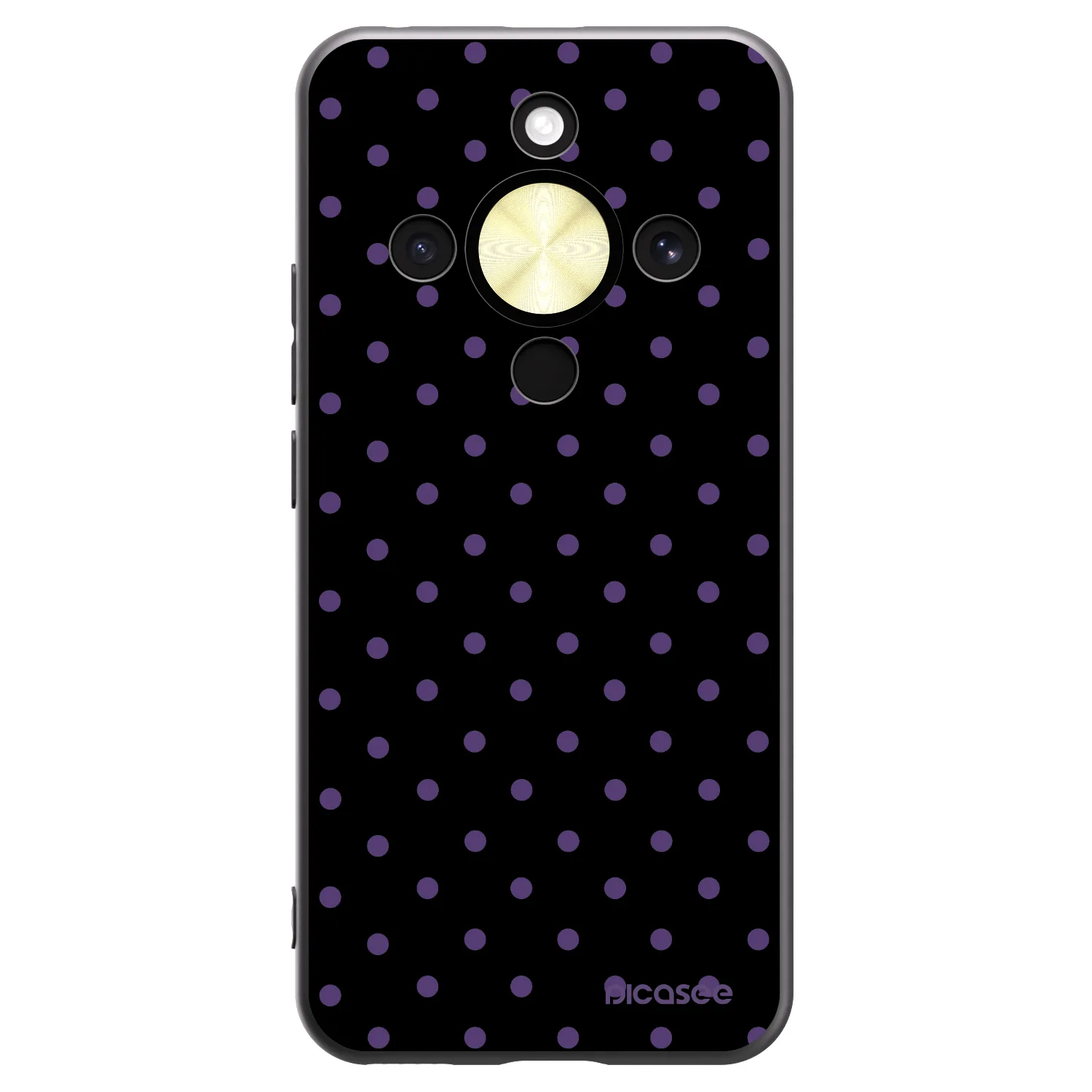 Picasee husă neagră din silicon pentru Honor Magic8 Lite 5G - Flickers