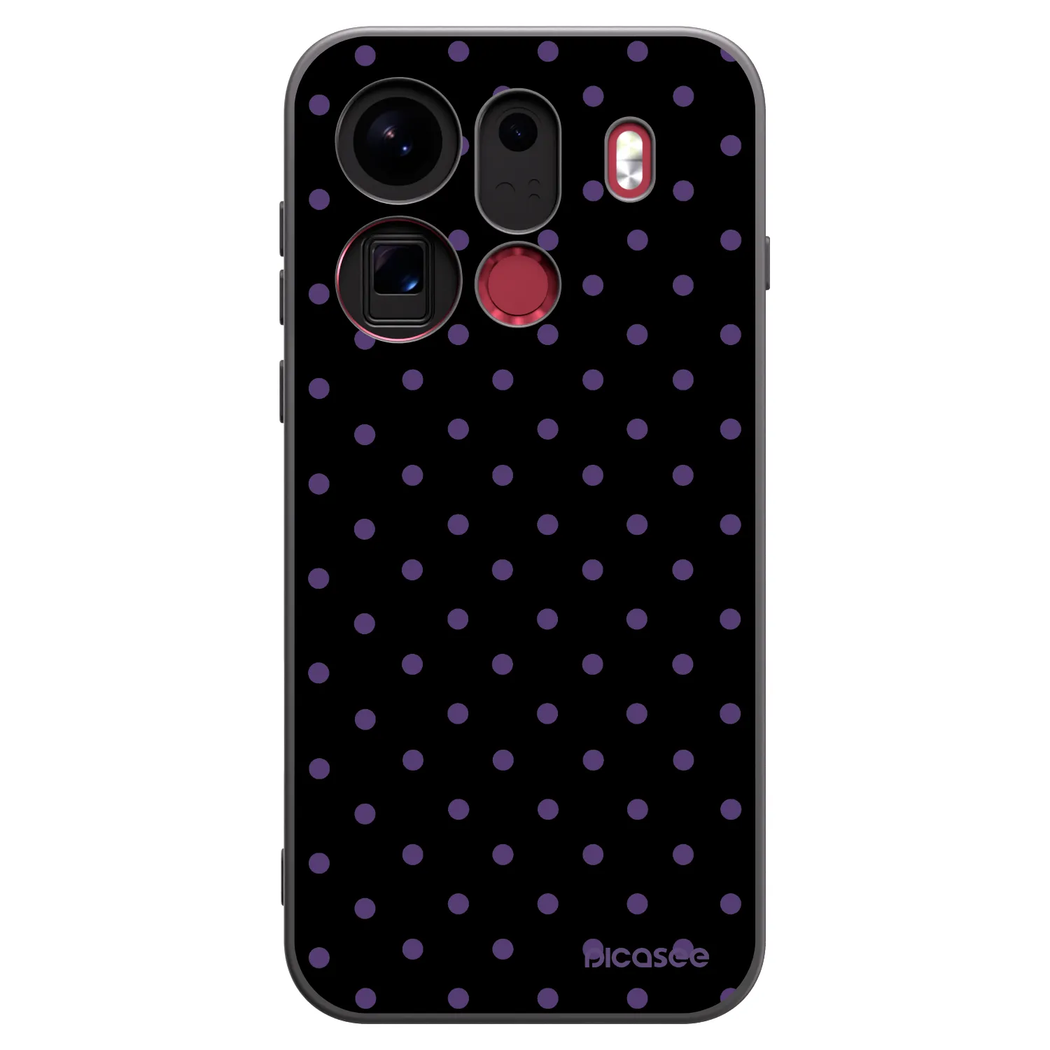 Picasee husă neagră din silicon pentru OPPO Find X9 Pro - Flickers