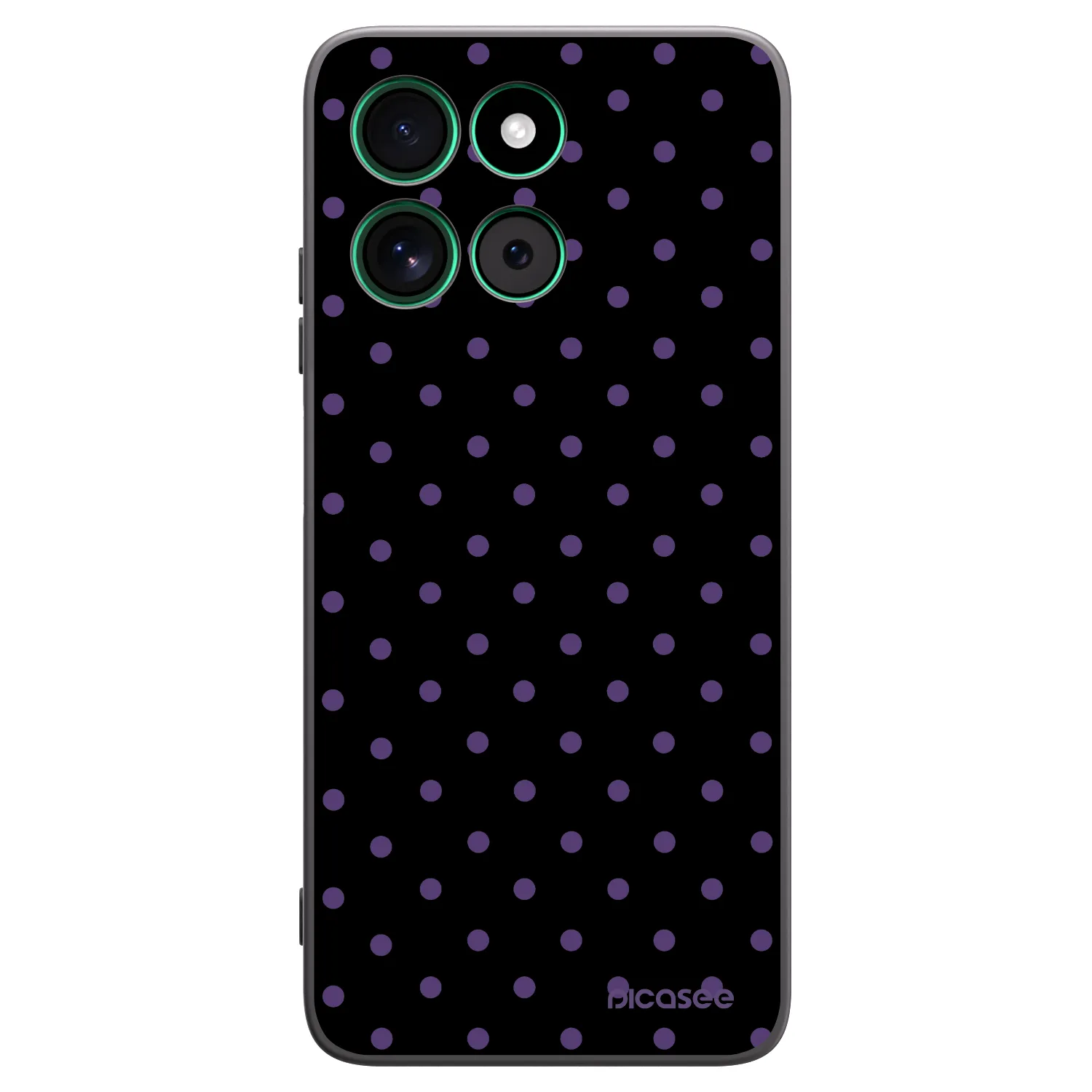 Picasee husă neagră din silicon pentru Motorola Moto G57 Power - Flickers