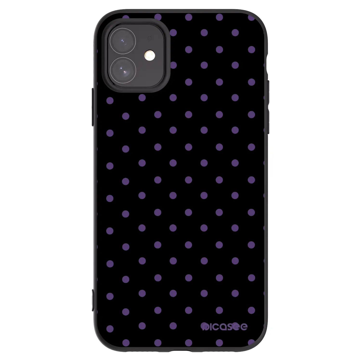 Picasee husă neagră din silicon pentru Apple iPhone 11 - Flickers