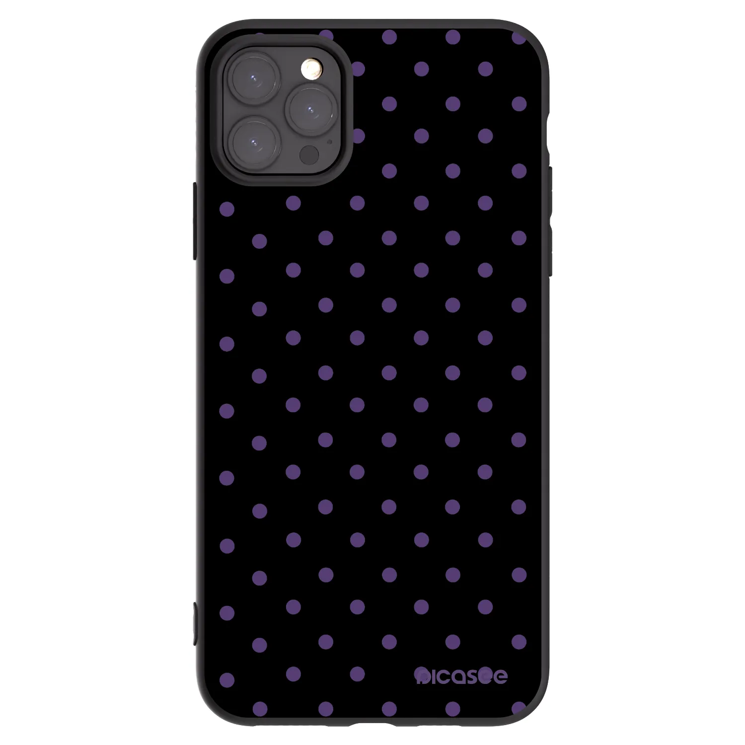 Picasee husă neagră din silicon pentru Apple iPhone 11 Pro Max - Flickers