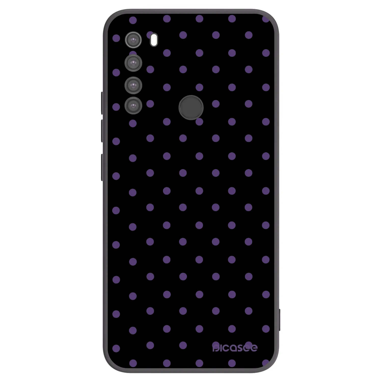 Picasee husă neagră din silicon pentru Xiaomi Redmi Note 8 - Flickers