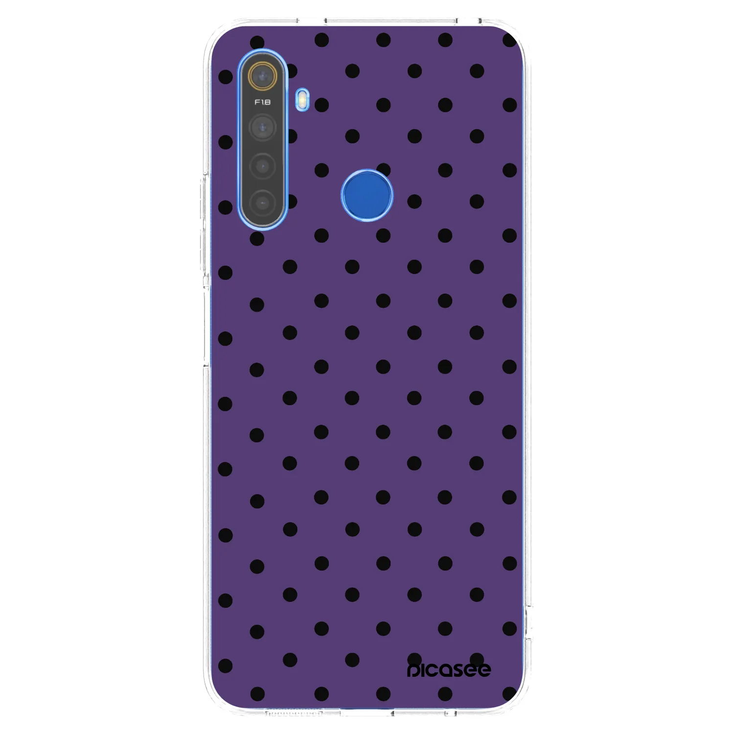 Picasee husă transparentă din silicon pentru Realme 5 - Flickers 2