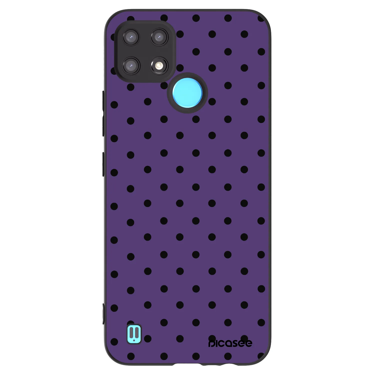 Picasee husă neagră din silicon pentru Realme C21 - Flickers 2