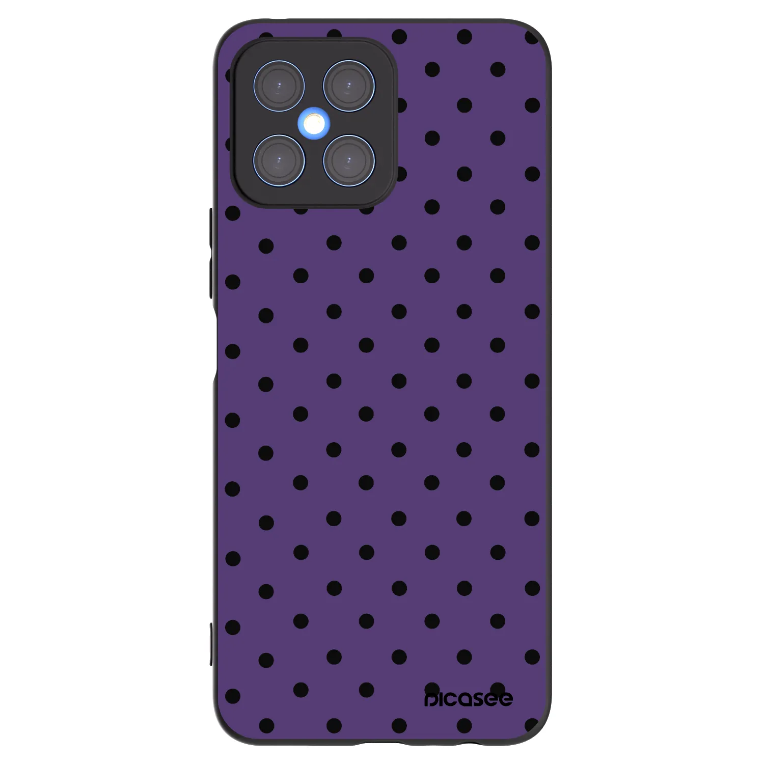 Picasee husă neagră din silicon pentru Honor X8 4G - Flickers 2