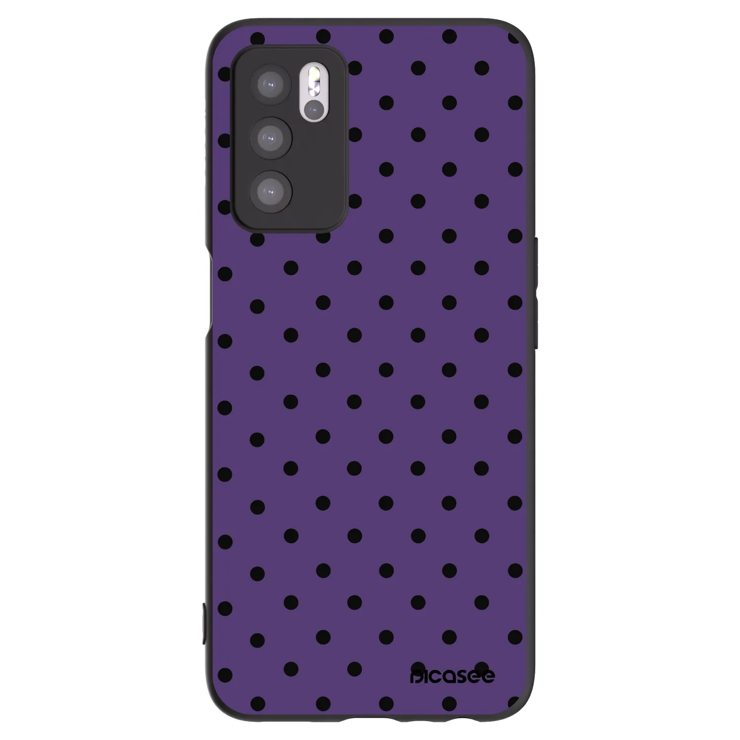 Picasee husă neagră din silicon pentru OPPO A16 - Flickers 2