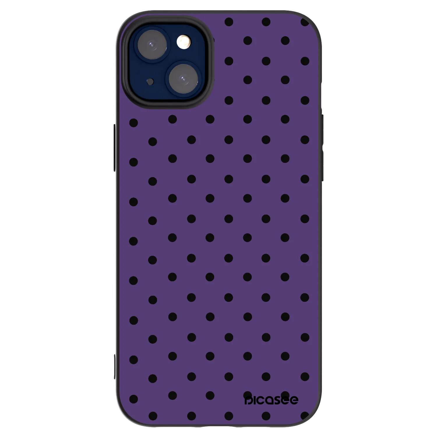 Picasee husă neagră din silicon pentru Apple iPhone 14 Plus - Flickers 2