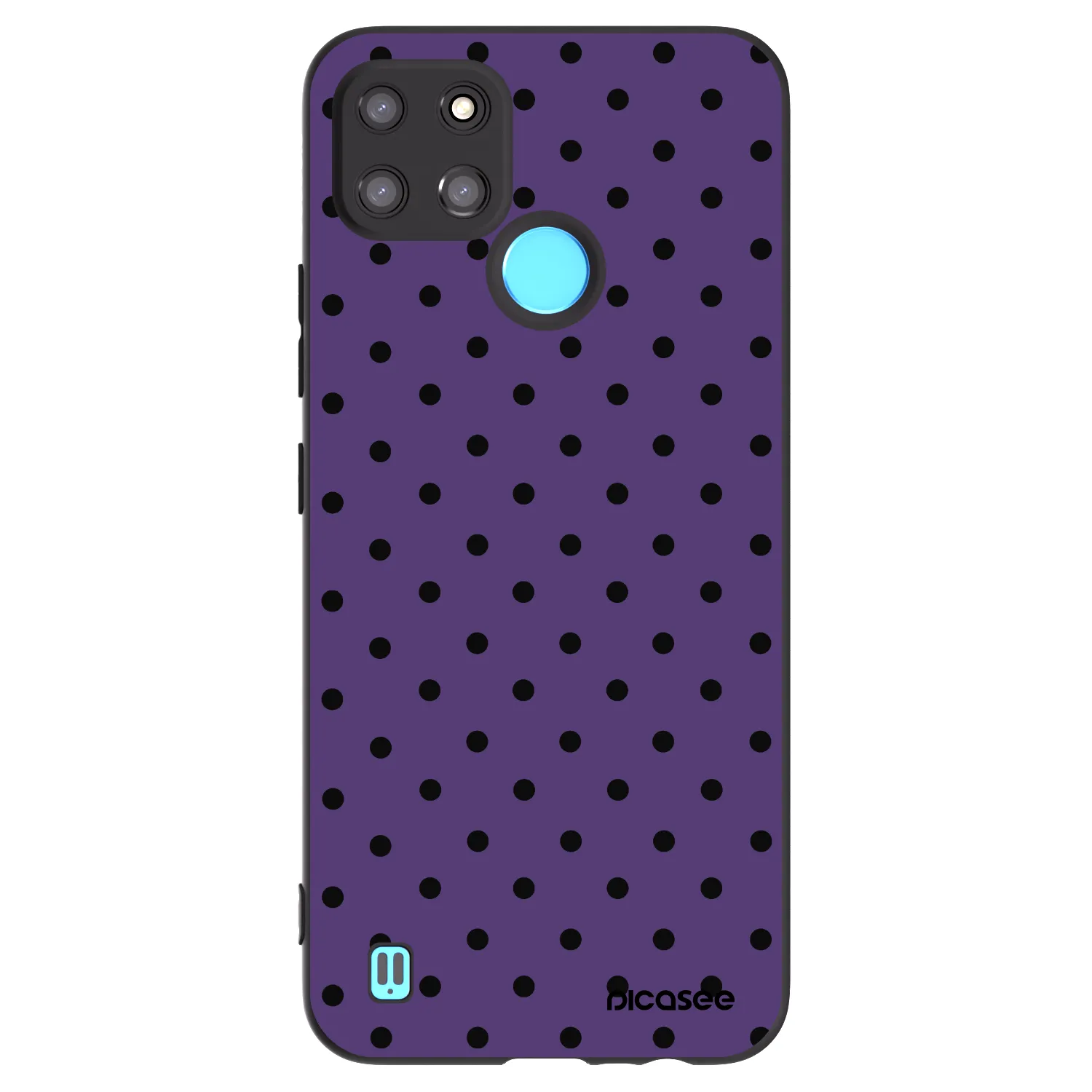 Picasee husă neagră din silicon pentru Realme C21Y - Flickers 2