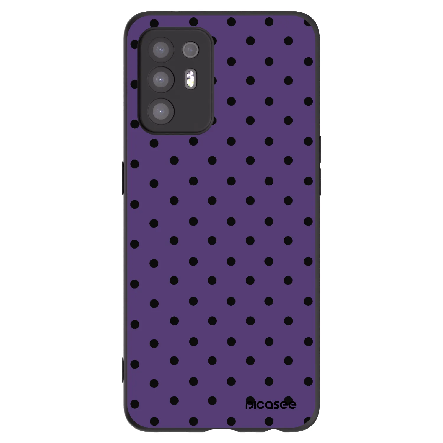 Picasee husă neagră din silicon pentru OPPO A94 5G - Flickers 2