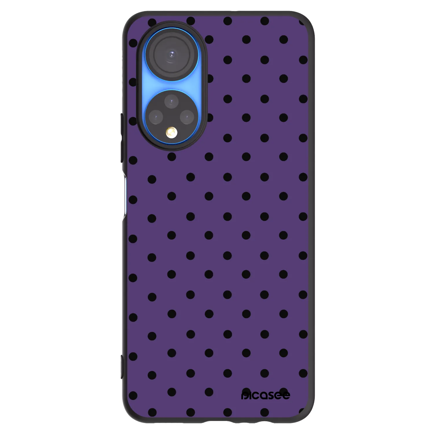 Picasee husă neagră din silicon pentru Honor X7 - Flickers 2
