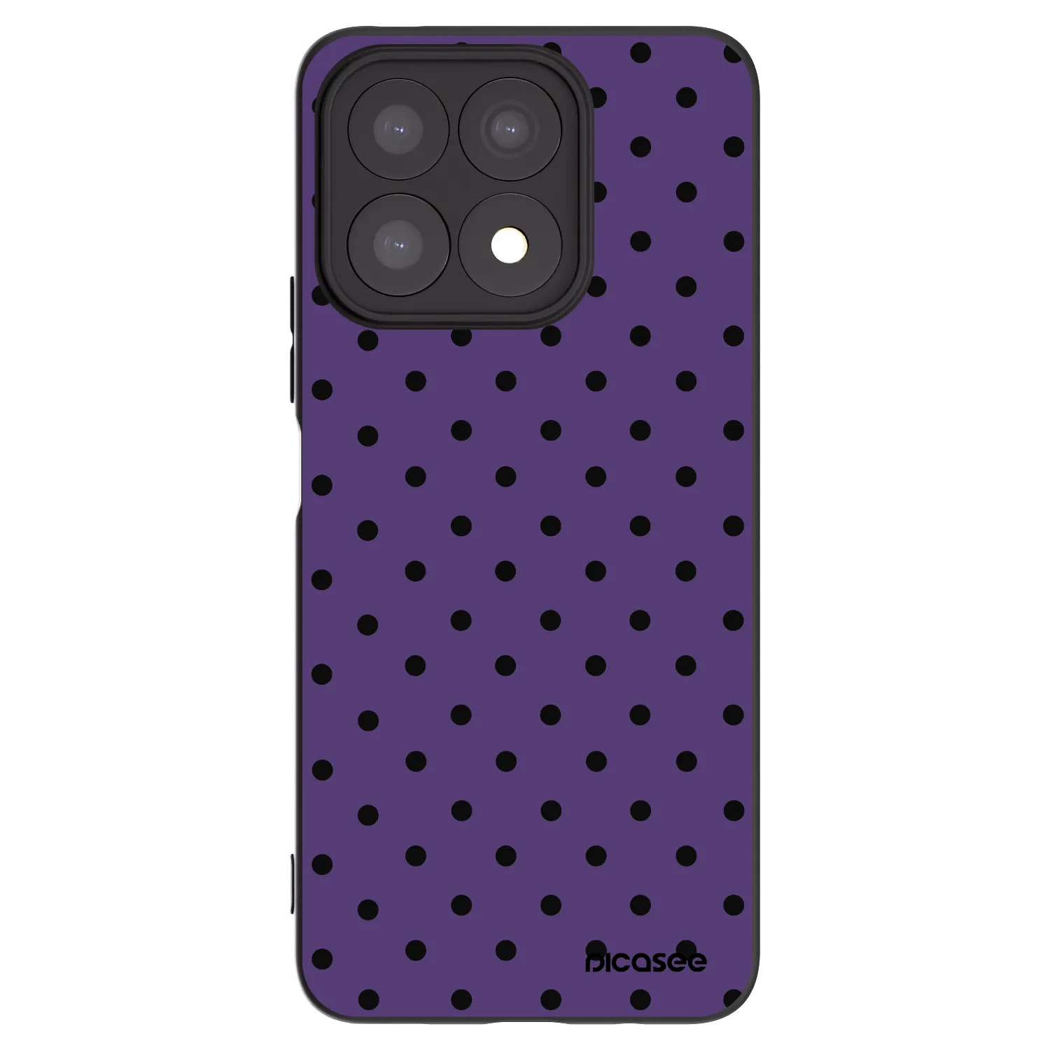 Picasee husă neagră din silicon pentru Honor X8a - Flickers 2