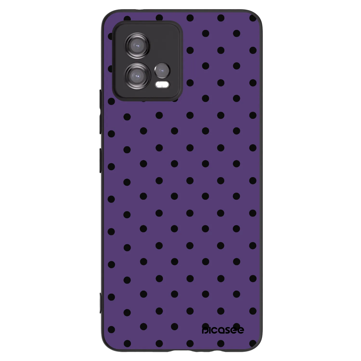 Picasee husă neagră din silicon pentru Motorola Moto G72 - Flickers 2
