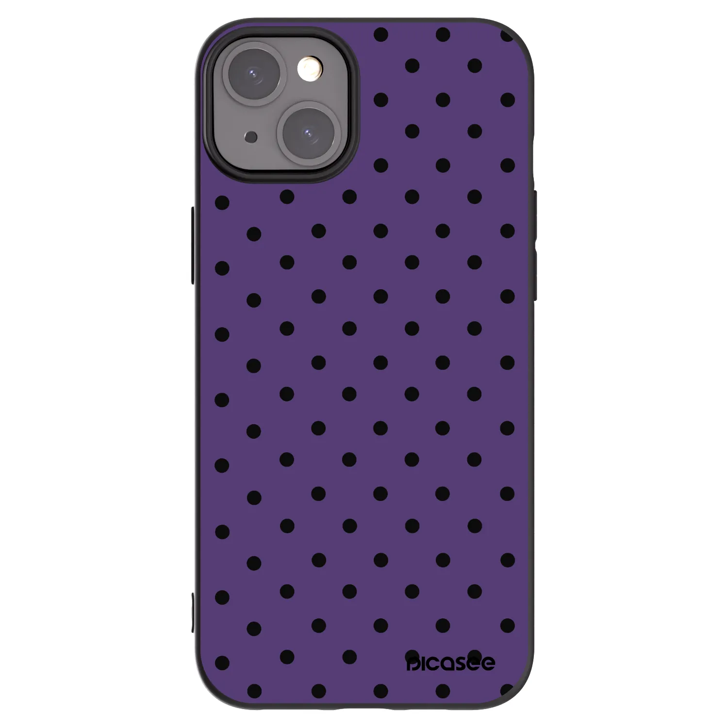 Picasee husă neagră din silicon pentru Apple iPhone 15 Plus - Flickers 2