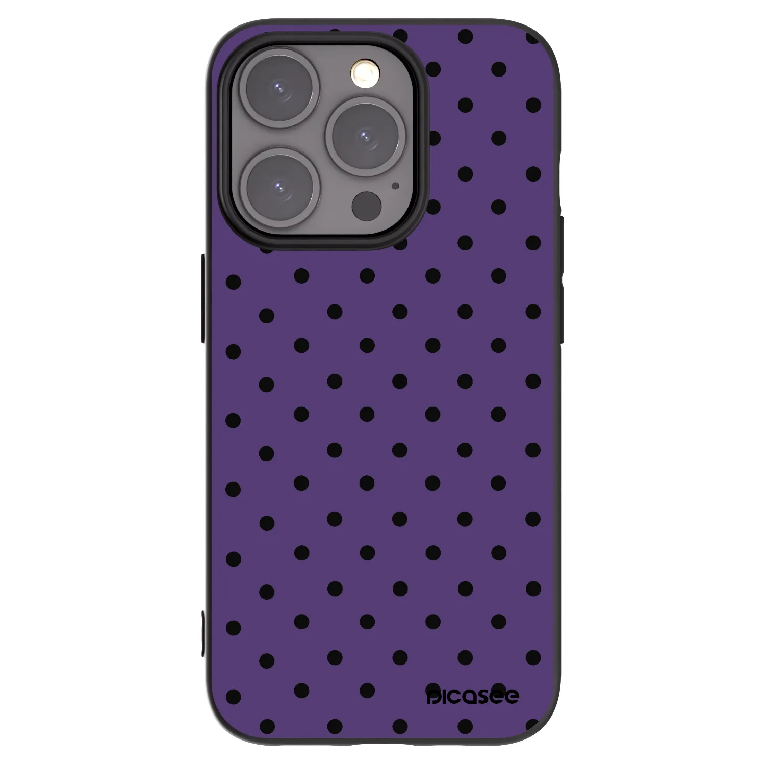 Picasee husă neagră din silicon pentru Apple iPhone 15 Pro - Flickers 2