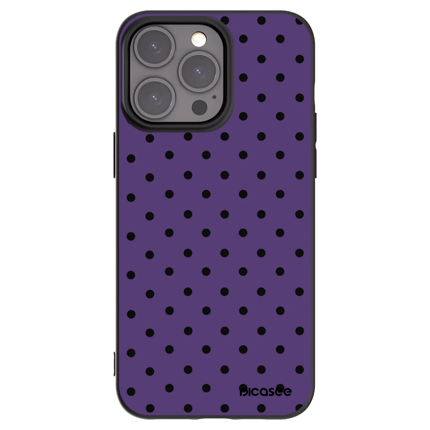 Picasee husă neagră din silicon pentru Apple iPhone 15 Pro Max - Flickers 2