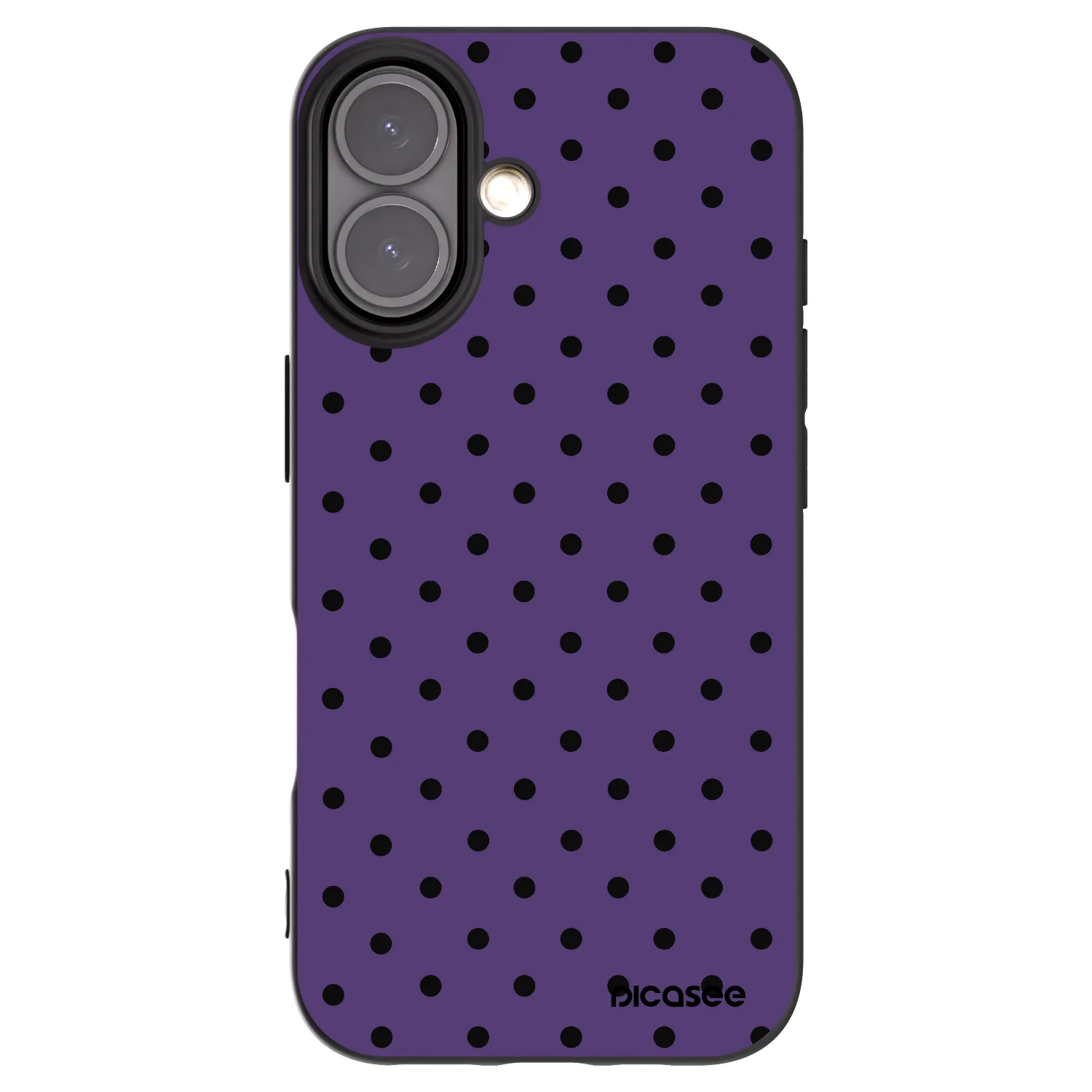 Picasee husă neagră din silicon pentru Apple iPhone 16 - Flickers 2