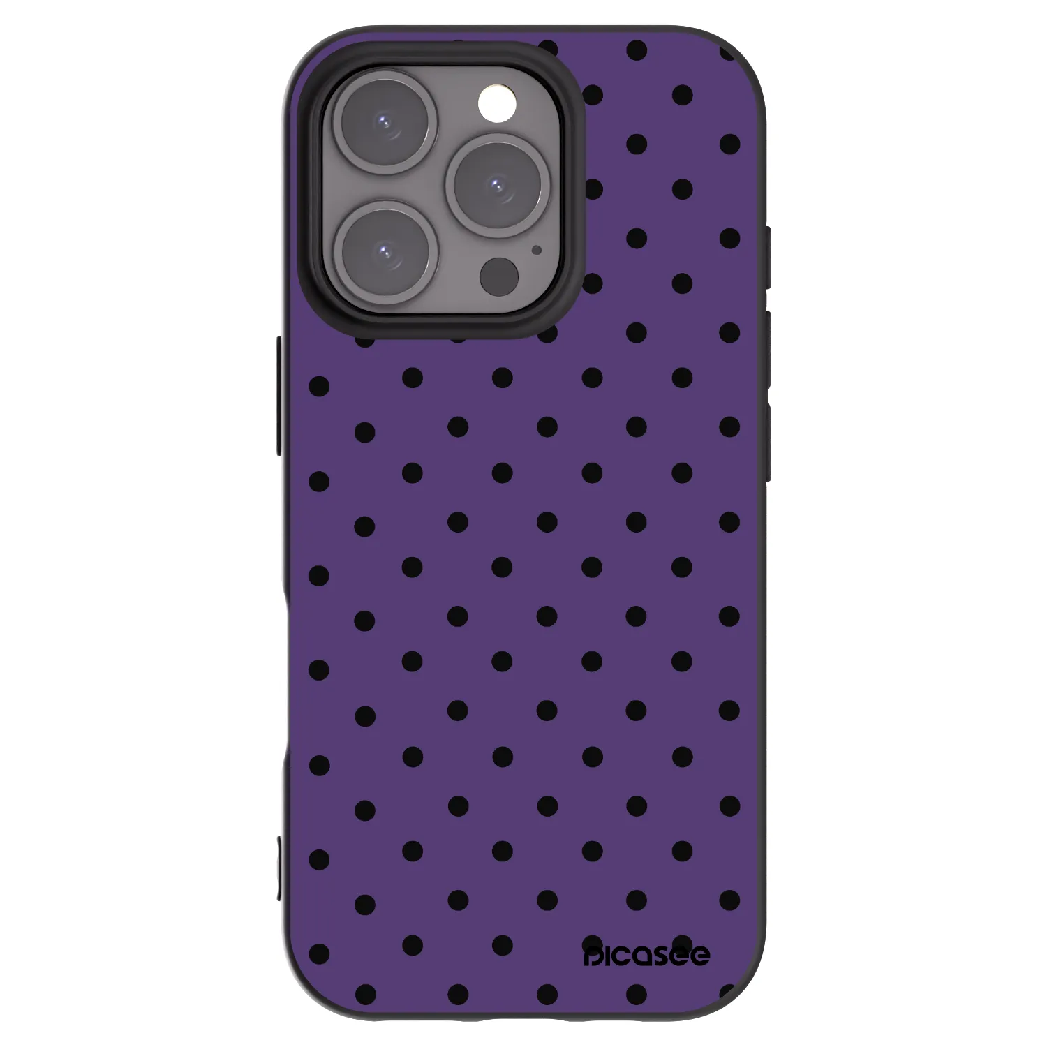 Picasee husă neagră din silicon pentru Apple iPhone 16 Pro - Flickers 2