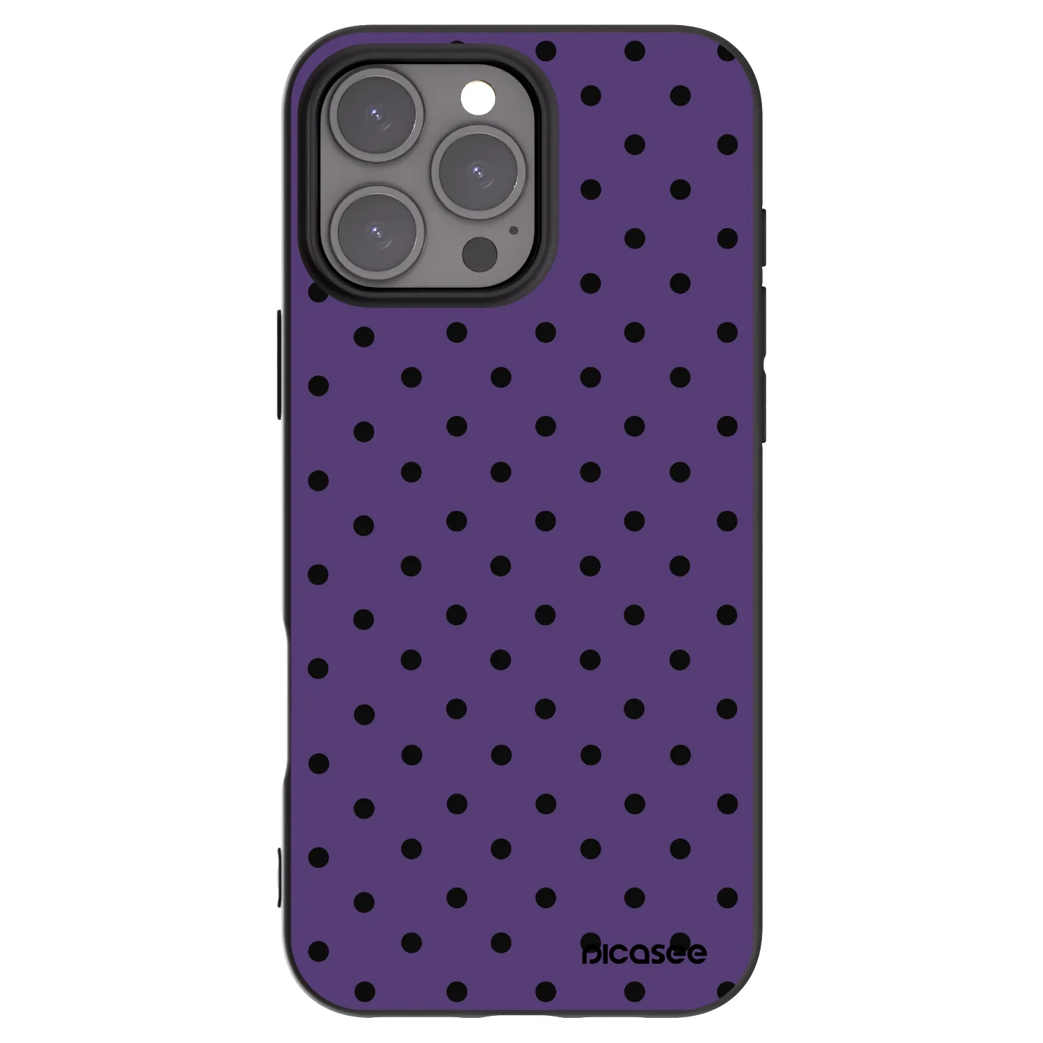 Picasee husă neagră din silicon pentru Apple iPhone 16 Pro Max - Flickers 2