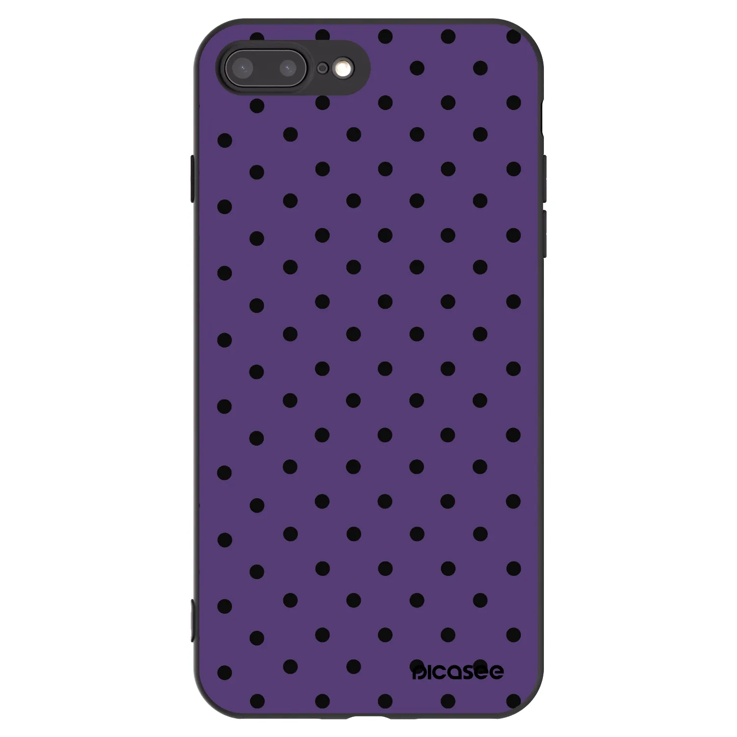 Picasee husă neagră din silicon pentru Apple iPhone 8 Plus - Flickers 2