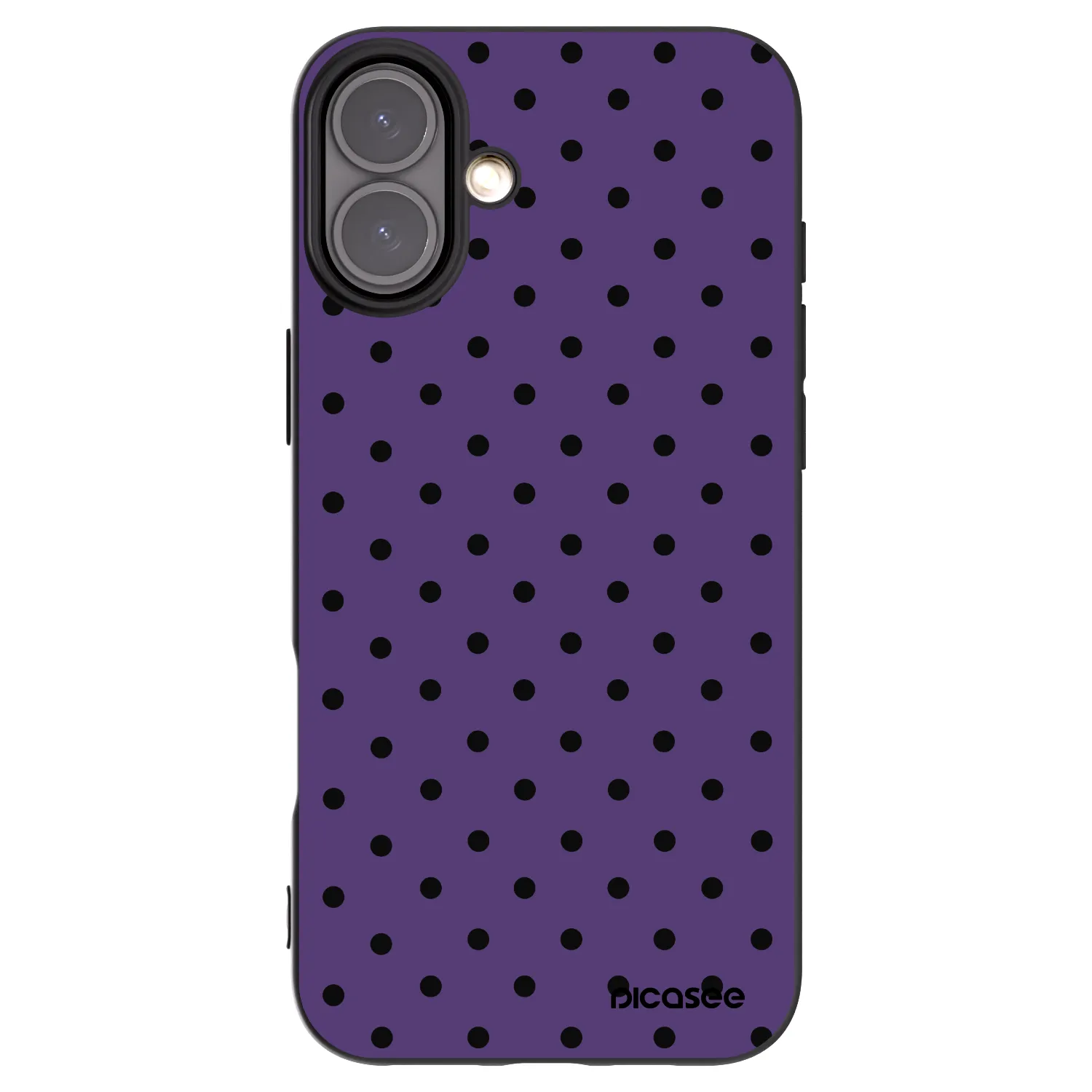 Picasee husă neagră din silicon pentru Apple iPhone 16 Plus - Flickers 2