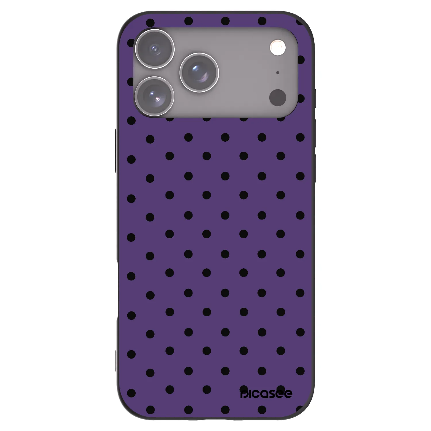 Picasee husă neagră din silicon pentru Apple iPhone 17 Pro Max - Flickers 2