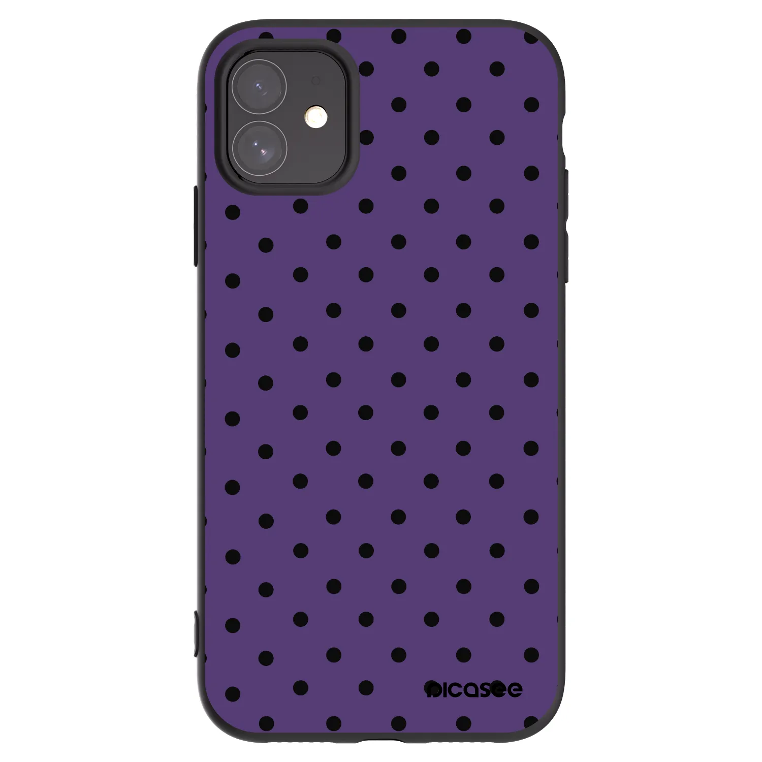 Picasee husă neagră din silicon pentru Apple iPhone 11 - Flickers 2