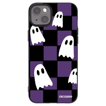 Picasee husă neagră din silicon pentru Apple iPhone 15 Plus - Ghosts