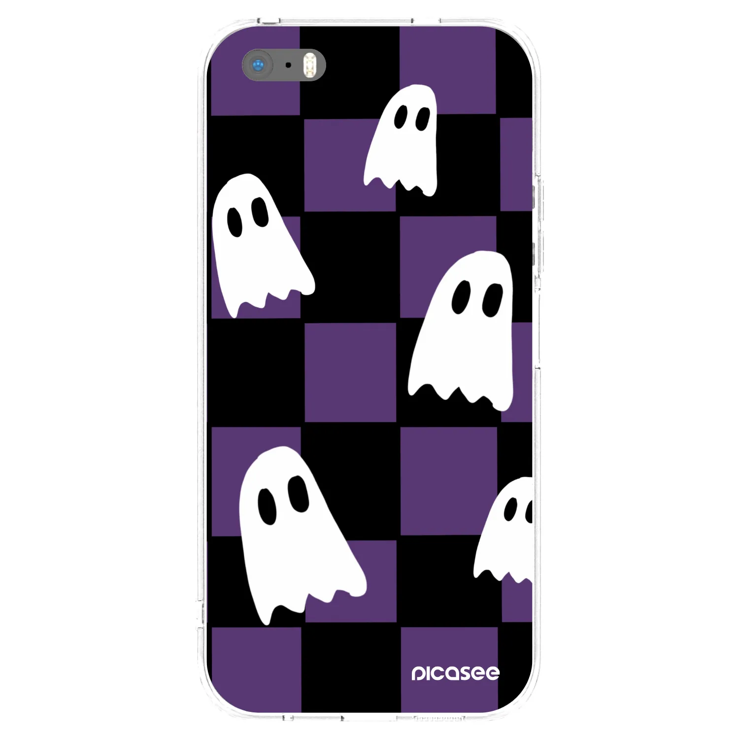 Picasee husă transparentă din silicon pentru Apple iPhone 5/5S/SE - Ghosts