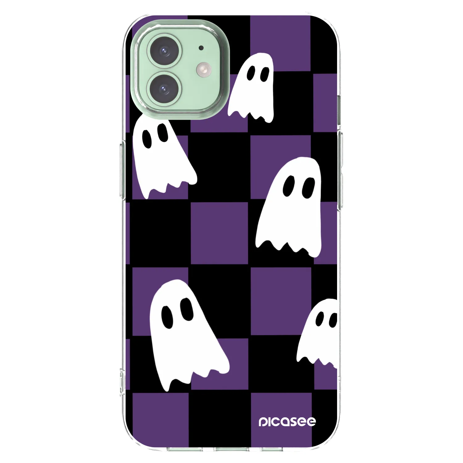 Picasee husă transparentă din silicon pentru Apple iPhone 12 - Ghosts