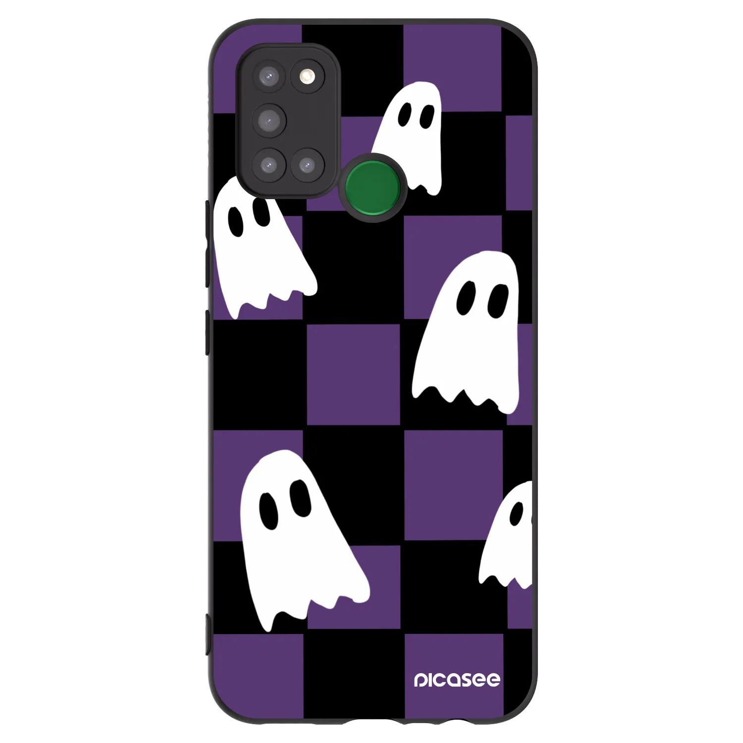 Picasee husă neagră din silicon pentru Realme 7i - Ghosts